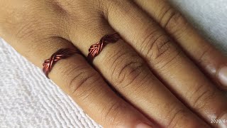 Infinity Wire rings how to make with copper wire