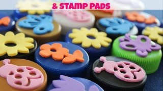 How to make DIY Stamps \u0026 Stamp Pads!