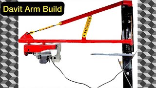 Jib Crane build (Davit arm) for CNC Table.