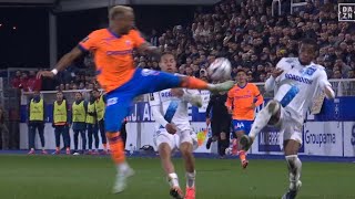 Carton rouge de Derek Cornelius, Auxerre contre Marseille (3-0), Tous les buts/Temps forts-2025..