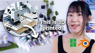 3D Decor for My Mini Art Studio! 🎨 | Bambu Lab A1 Mini