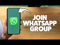 How To Join An Existing WhatsApp Group 2025 (iPhone & Android)