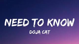 Doja Cat - Need to know (LYRICS)