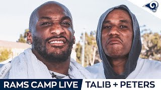 Aqib Talib and Marcus Peters join Rams Camp Live Day 2! | Rams Training Camp 2019