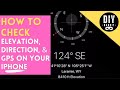 ️🔥 How to Check Your Elevation Altitude, Compass Direction, & GPS Coordinates➔ All On Your iPhone