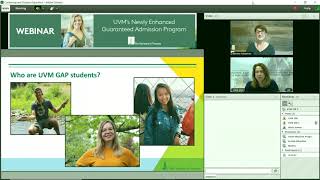 Gap Year or Guaranteed Admission at the University of Vermont Information Session