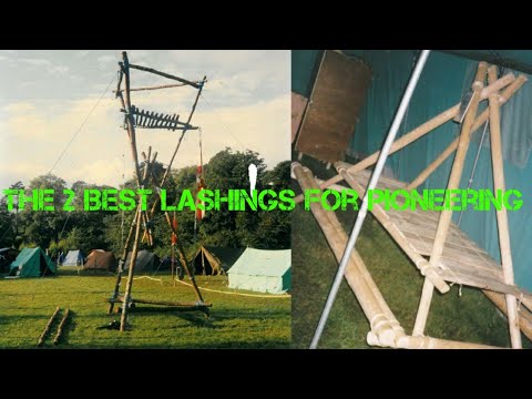 Tripod Lashing Square Lashing Pioneering Projects - YouTube