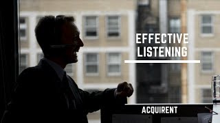 Acquirent, LLC Sales Training Fundamentals: Effective Listening