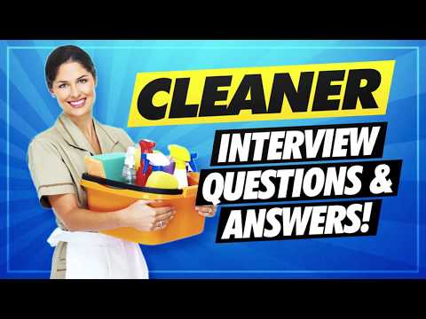 What is a cleaning job called?