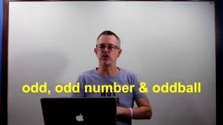 Learn English: Daily Easy English 1020: odd, odd number, oddball...