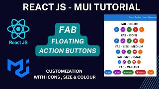 MUI Floating action buttons in React JS | React JS - MUI Tutorial