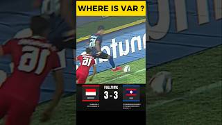 🔴 KONTROVERSI WASIT DI LAGA INDONESIA VS LAOS #timnasindonesia #beritabola #fifa #shorts