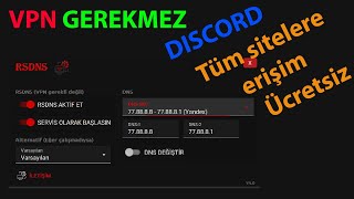 RSDNS v4 ile VPN derdine son (Yeni) #Discord çözümü #VPN olmadan erişim ücretsiz