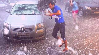 Massive hail storms in Belgium and Northern Europe - Ice balls from the sky