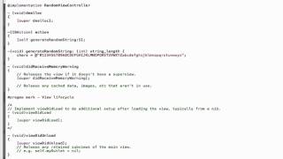 iPhone Programming: Generate proper random alphanumeric strings.