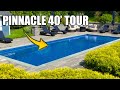 Leisure Pools Pinnacle 40 Fiberglass Pool Tour | Chester, NY