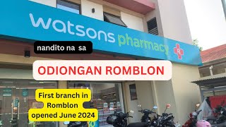 First WATSONS PHARMACY in Romblon | Watsons PHARMACY Odiongan | #watsonsph  #watsons #pharmacy