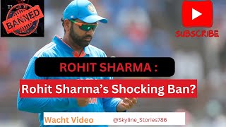 Rohit Sharma’s Shocking Ban?