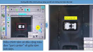 Panasonic NPM SMT, offset pickup settings