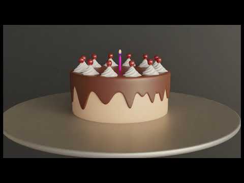 How To Make A Cake In Blender 2.93 | Blender 3d Tutorial - YouTube