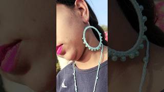 Home 🏡 Made Earing Set😱#diy#trending#craft#home#shortvideo#youtubeshorts