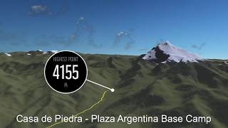 Aconcagua: 360° Polish Traverse Route Aerial Overview