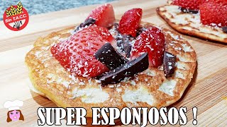 Haz estos 🥞 PANCAKES DE COCO SALUDABLES (Sin azucar, Sin gluten, Facil) Postres keto bajas calorias