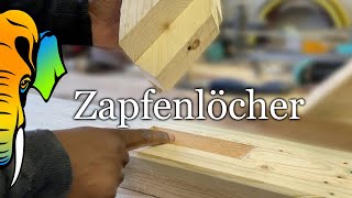 Zapfenlöcher & Pfostenträger | Balkon - Teil 10