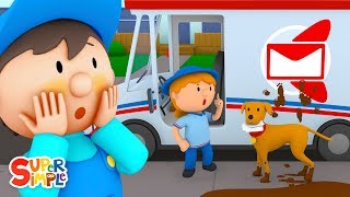 Amelia's Mail Truck Is Super Muddy | Carl's Car Wash | Cartoons For Kids