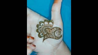 itna easy mehndi design 😱||front hand mehndi 🥰|#shorts@JustMehndi