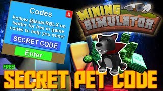Codes For Mining Simulator Part 2 Playingitnow All The Best New - new secret pet code in mining simulato 1 year ago