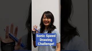 Sonic Speed Drawing Challenge! w/ Odd1sOut & Jaiden Animations #Shorts #MillionD