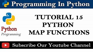 Program to Square the Elements of List Using Map Function | Tutorial 15- Map Functions using Python