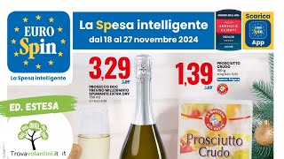 VOLANTINO EUROSPIN  dal 18 al 27 novembre 2024 #anteprima