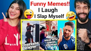 I LAUGH I SLAP MYSELF! (FUNNIEST MEMES) Thugesh Reaction video
