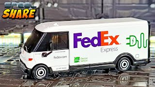 Matchbox Working Rigs GM Brightdrop Zevo 600 Fedex Express Van with Opening Parts