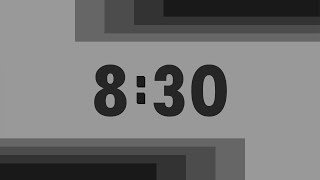 8 Minute 30 Second Timer (Basic Grey)