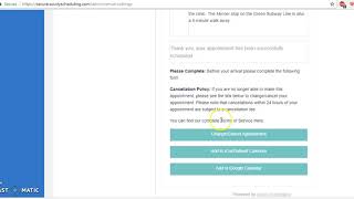 Acuity Scheduling Confirmation Email Customization