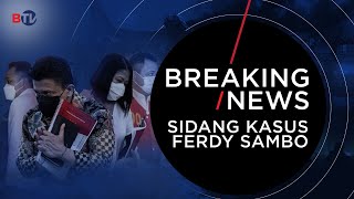 Breaking News | Sidang Perintangan Penyidikan Kasus Sambo