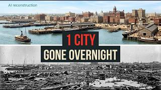 AI Reconstruction of The Galveston Hurricane | The City That Disappeared Overnight