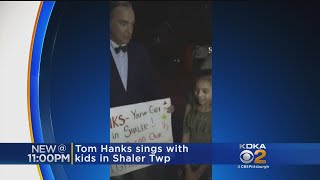 Watch: Tom Hanks Shares Special Moment With Kids In Shaler