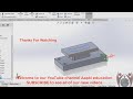 SolidWorks Tutorial # 03 : Blanking Punch | Punching and blanking Die | Press Tool Design