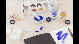 How to Make Watercolor Paint: Unboxing Kremer's Watercolor Paint-Making Kit.