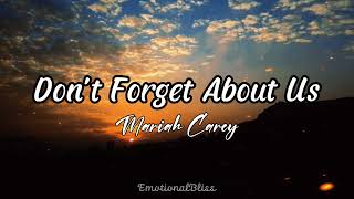 Don't Forget About Us || Mariah Carey (Lyrics)