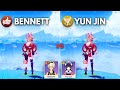 Bennett vs Yunjin !! BEST Support for F2P Yoimiya?? [ Genshin Impact ]