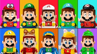 LEGO VS Game Mario and Luigi Ten(10) costumes Comparison in Game play