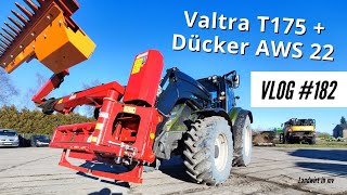 Vlog #182 Hedge care with Valtra T175 + Dücker AWS 22. Convincing team? #valtra