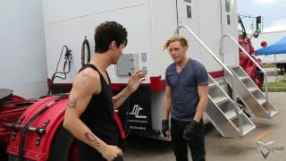 Dominic Sherwood \u0026 Matthew Daddario Fight Training