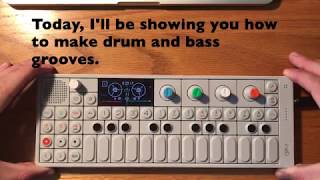 op-1 tutorial: Drum and Bass Grooves with the Endless Sequencer!