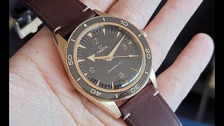 (Op.176)  Omega第一隻青銅金手錶 | Omega Seamaster 300 Bronze Gold 海馬300開箱評測 | 佩戴感受 | 與不鏽鋼版的比較 | 明錶玩樂